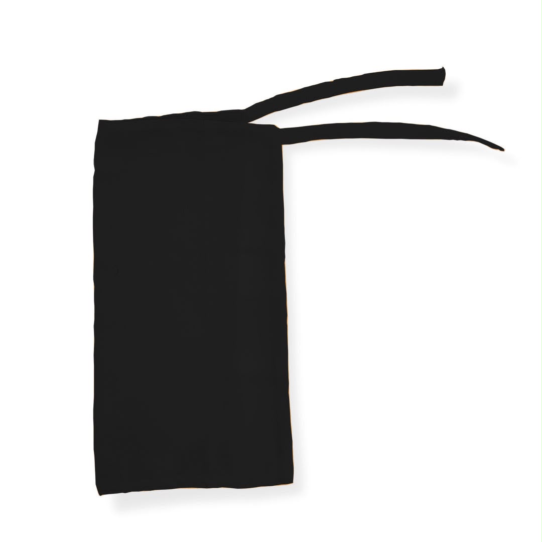Black Half Tie Back Niqab (Colorful) - Image 1