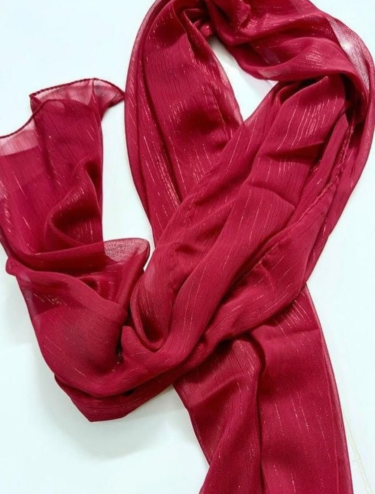 RED Shimmer Chiffon - Image 1