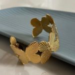Gold Floral Cuff