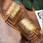 Gold Multi Layered Wire Cuff