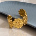 Golden Flower Cuff