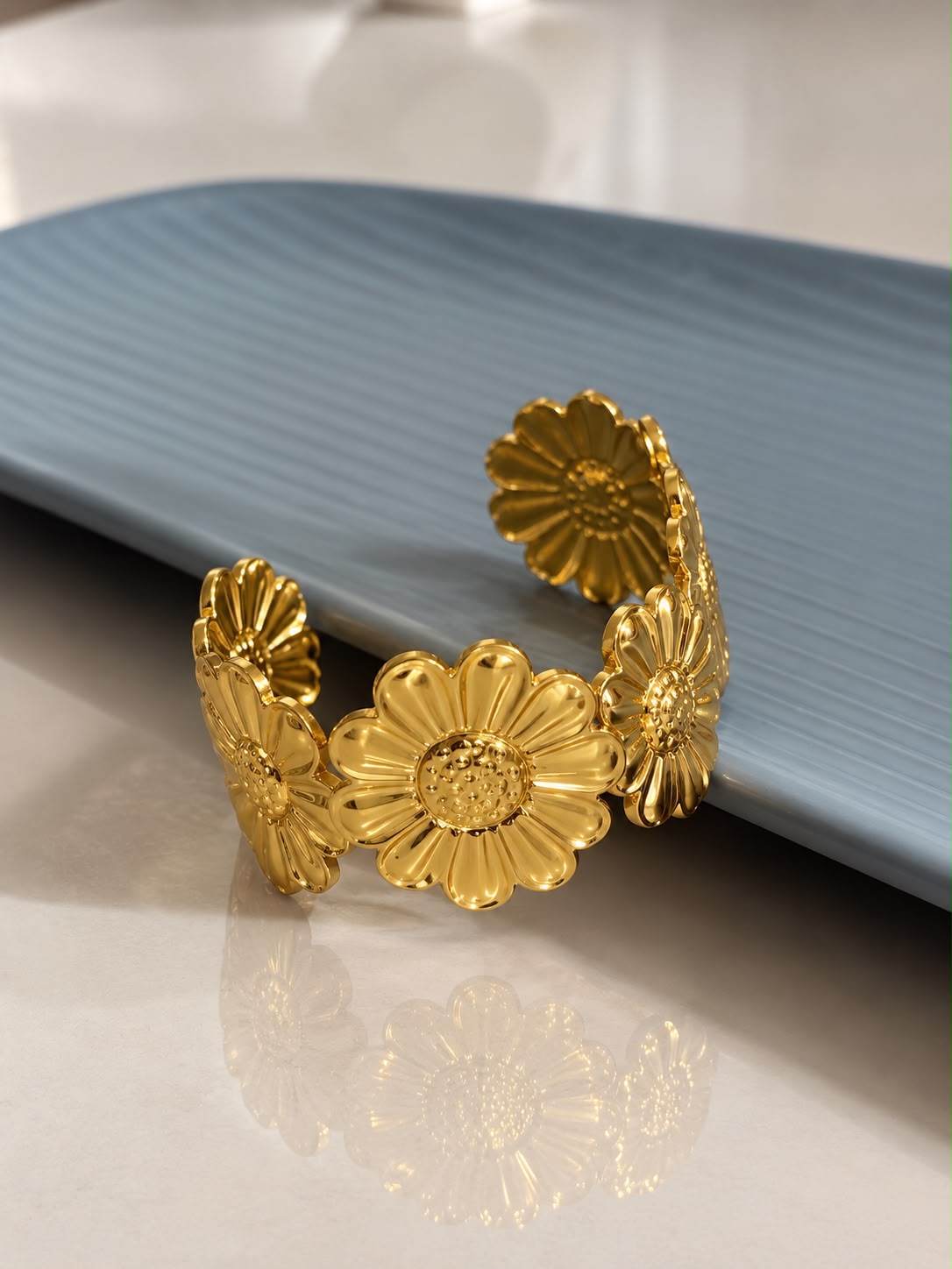Golden Flower Cuff(1) Golden Flower Cuff - Image 1
