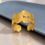 Golden Leaf Cascade Cuff
