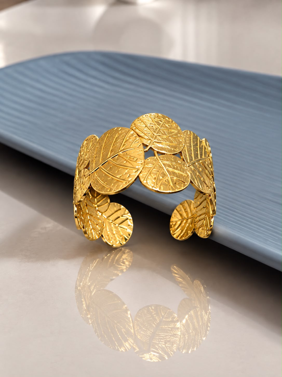 Golden Leaf Cascade Cuff Golden Leaf Cascade Cuff - Image 1
