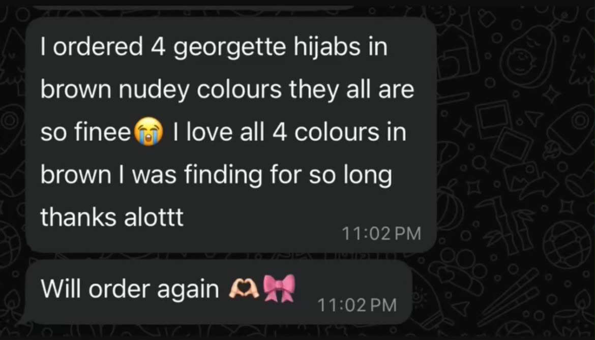 Plain Georgette Hijab 