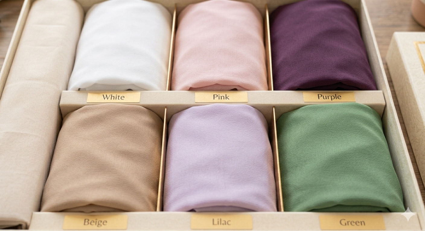image_3e29fd72 Box Of 6 Georgette Hijab - Image 1